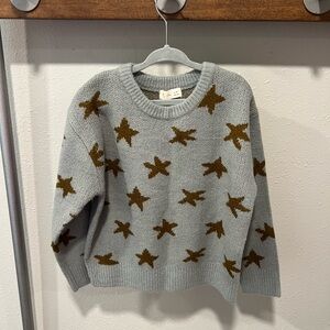NWOT Rylee + Cru Stars Sweater size 6-7 boys